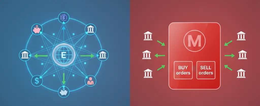 تفاوت بروکرECN با Market Maker